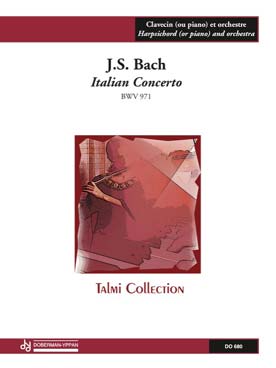 Illustration bach js concerto italien bwv 971