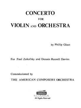 Illustration de Concerto pour violon et orchestre