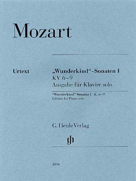Illustration de Wunderkind Sonaten (sonates de "l'enfant prodige"), version piano solo - Vol. 1 : K 6 à K 9