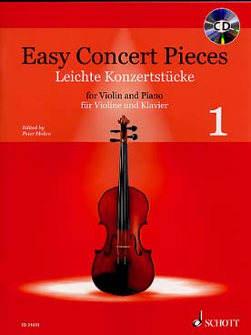 Illustration de EASY CONCERT PIECES avec CD écoute et play-along - Vol. 1 : 25 pièces du 16e au 20e siècle