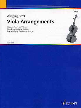 Illustration viola arrangements : 6 pieces celebres