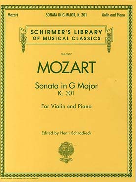 Illustration de Sonate K 301 en sol M (tr. Schradieck)