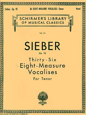 Illustration de 36 Vocalises à 8 mesures op. 95 pour ténor