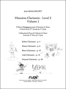 Illustration maury histoires clarinette niveau 2 v. 1