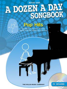 Illustration de A DOZEN A DAY SONGBOOK par E. M. Burnam - Pop hits vol. 1