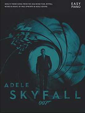 Illustration adele skyfall james bond 007 easy piano