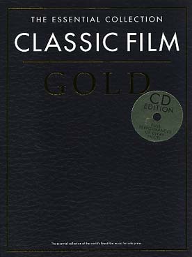 Illustration classic film gold avec cd