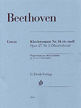 Illustration de Sonate N° 14 op. 27/2 en do # m "Clair de lune" - éd. Henle 2013 (Murray Perahia)