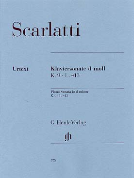 Illustration scarlatti sonate k   9 l 413 en re min