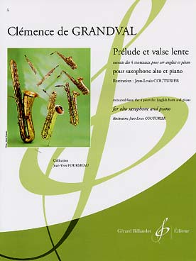 Illustration de Prélude et valse lente, extraits des 4 morceaux pour cor anglais et piano, tr. Couturier pour saxophone et piano