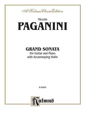 Illustration de Gran Sonata pour guitare et piano avec accompagnement violon