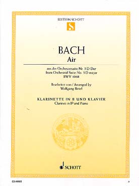 Illustration de Air de la suite N° 3 en ré BWV 1068 (tr. Birtel)