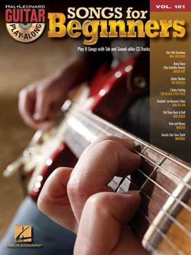 Illustration de GUITAR PLAY ALONG - Vol.101 : Songs for beginners