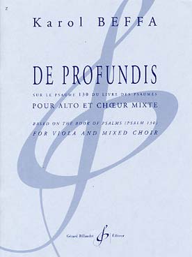 Illustration de De profundis pour alto et chœur mixte sur le psaume 130 du Livre des Psaumes