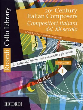 Illustration de 20TH CENTURY ITALIAN COMPOSERS Maîtres italiens du 20e siècle - Vol. 1 : Monti, Simonetti, Pizzetti...