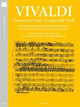 Illustration de Concerto RV 312R en sol M pour flûte à bec sopranino et piano