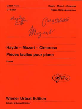 Illustration de PIECES FACILES POUR PIANO - Primo 2 : Haydn, Mozart, Cimarosa