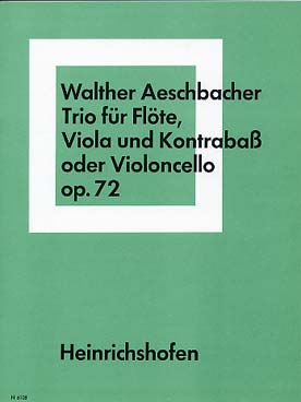 Illustration de Trio op. 72 pour flûte, alto et contrebasse (ou violoncelle)