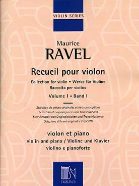 Illustration ravel recueil pour violon vol. 1