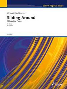 Illustration de Sliding around : 10 easy pop pieces for guitar (facile à intermédiaire)