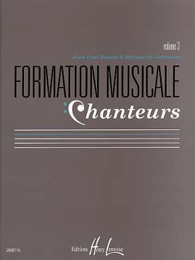 Illustration de Formation musicale chanteurs - Vol. 3