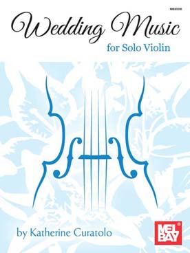 Illustration wedding music violon