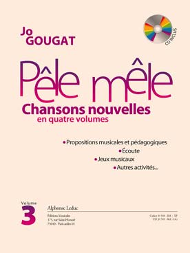 Illustration de Pêle mêle : chansons nouvelles, écoute, jeux musicaux avec CD - Vol. 3