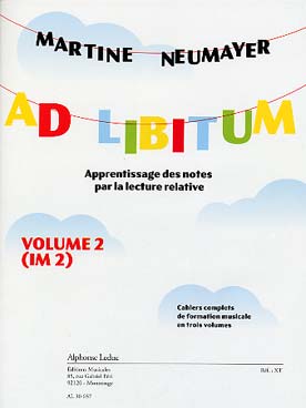 Illustration de Ad Libitum : apprentissage des notes par la lecture relative - Vol. 2 : IM2