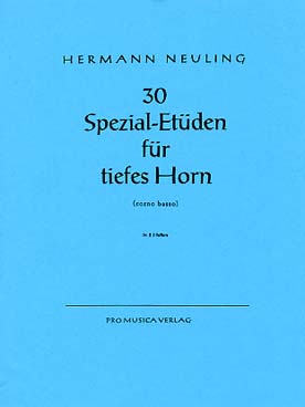 Illustration de 30 Spezial Etüdien für tiefes Horn - Tome 2