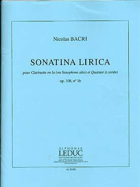 Illustration bacri sonatina lirica op. 108 n° 1