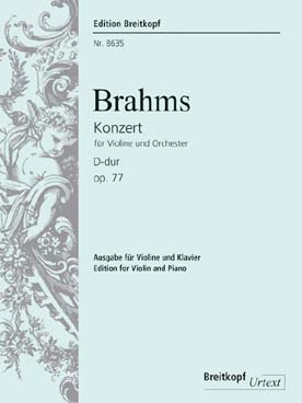 Illustration brahms concerto op. 77 en re maj