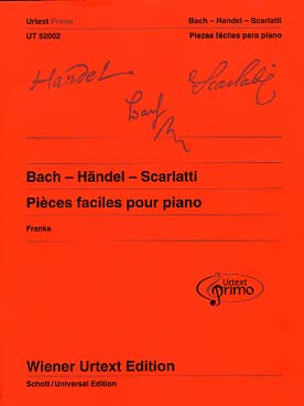 Illustration de PIECES FACILES POUR PIANO - Primo 1 : Bach, Haendel, Scarlatti