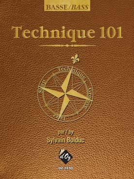 Illustration de Technique 101 : méthode de basse électrique (214 pages, français/anglais)