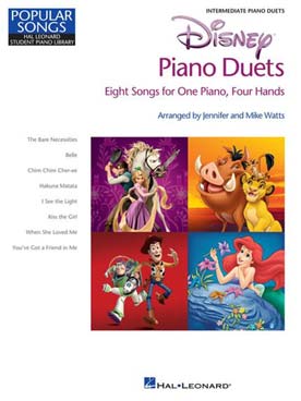 Illustration de DISNEY PIANO DUETS : 8 Airs des films Walt Disney