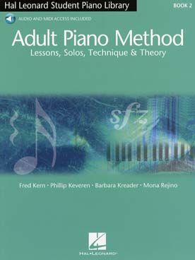 Illustration de MÉTHODE DE PIANO HAL LEONARD adultes : leçons, solos, technique et théorie - Vol. 2 (en anglais) avec accès audio