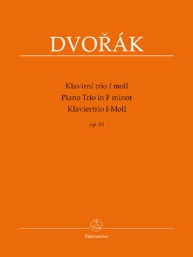 Illustration dvorak trio avec piano op. 65 en fa min