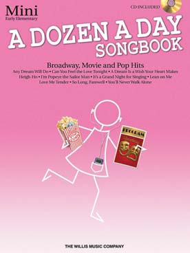 Illustration de A DOZEN A DAY SONGBOOK par E. M. Burnam avec CD