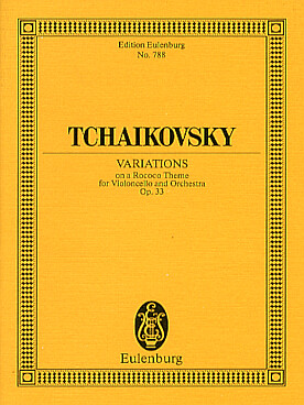 Illustration de Variations sur un thème rococo op. 33 pour violoncelle et orchestre