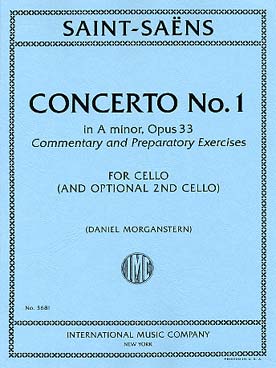 Illustration de Concerto N° 1 op. 33 en la m pour violoncelle solo avec 2e violoncelle en option