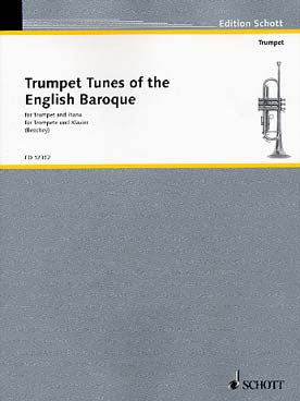 Illustration trumpet tunes of the english baroque