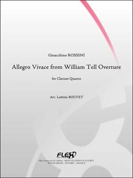 Illustration de Allegro vivace de l'ouverture de Guillaume Tell, tr. Bouvet pour quatuor de clarinettes