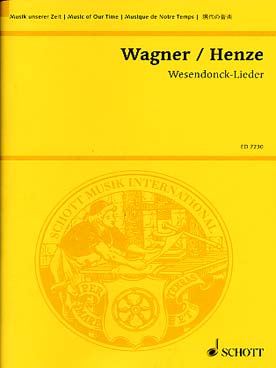 Illustration de Wesendonk-Lieder pour voix alto et musique de chambre (arr. Henze) conducteur seul