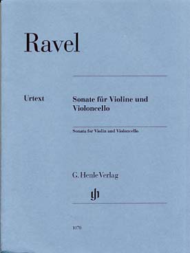 Illustration ravel sonate pour violon et violoncelle