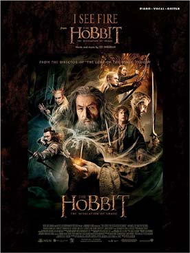 Illustration de Le HOBBIT : I see fire arrangé pour piano et chant