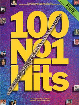 Illustration de 100 NUMBER ONE HITS for flute