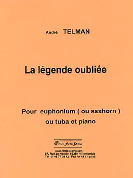 Illustration de La Légende oubliée pour euphonium ou saxhorn ou tuba et piano