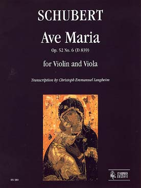 Illustration schubert ave maria op. 52/6