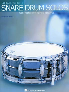 Illustration de 40 Intermediate snare drum solos for concert performance