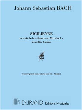 Illustration de Sicilienne de la Sonate en mi b M pour flûte et piano (tr. Lüstner)