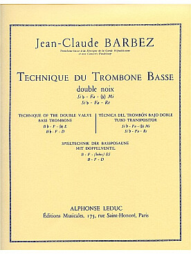 Illustration barbez technique du trombone basse